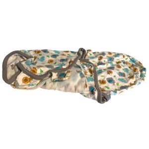 Summer Swaddle Me Infant Baby Sz Small Elephant Lion Snuggle Animals Zoo Rhino S